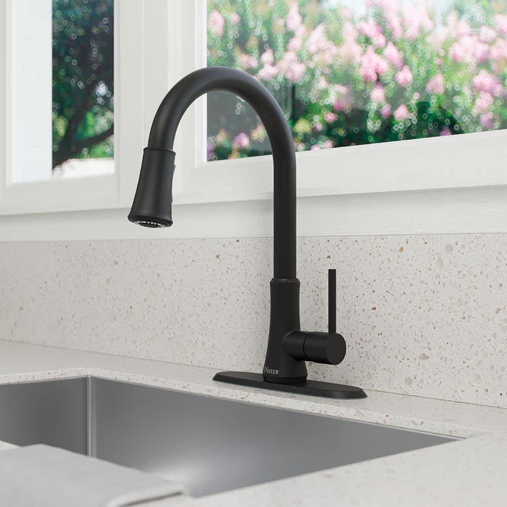 Robinet de cuisine à douchette rétractable 1 poignée Classic noir PFISTER