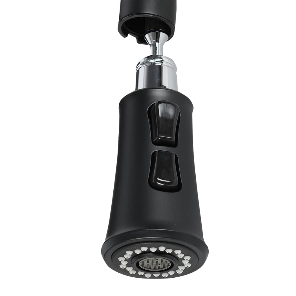 Robinet de cuisine à douchette rétractable 1 poignée Classic noir PFISTER