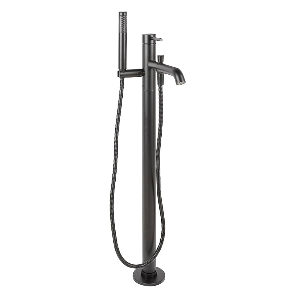 Robinet pour baignoire autoportante avec douchette 1 poignée Lavo noir TASSILI SUPRA