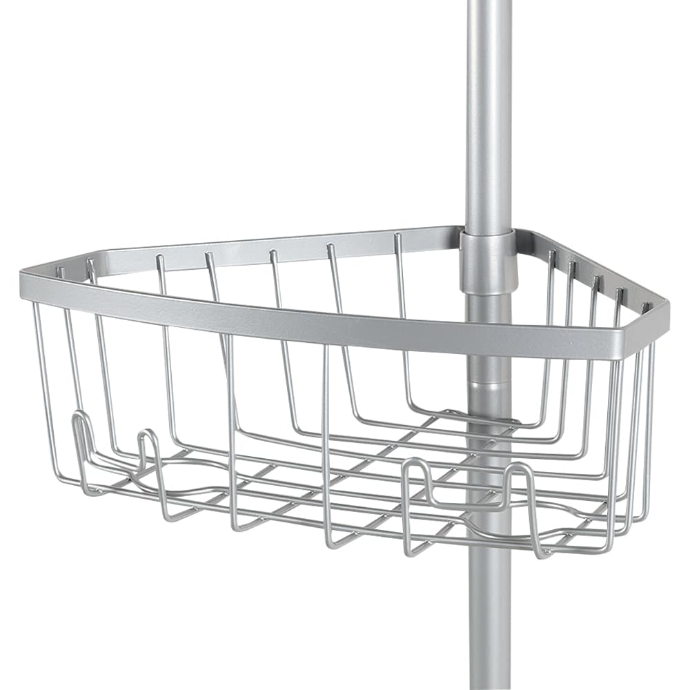 Tour de rangement de douche ajustable chrome