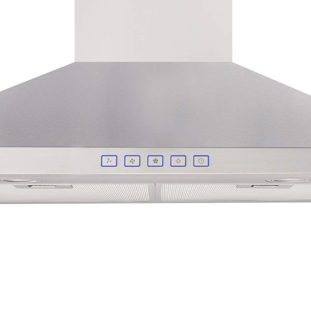 Pyramid Chimney 30 in. Stainless Steel Range Hood 450&nbsp;CFM