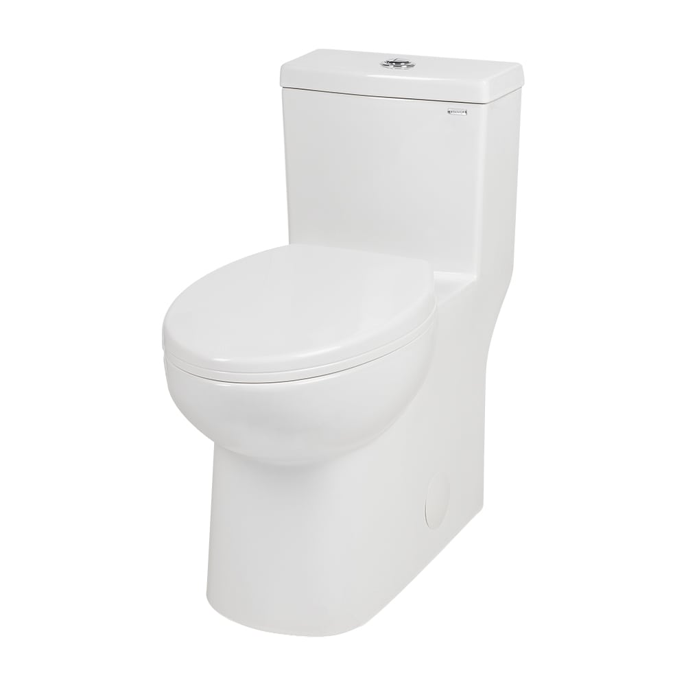 Toilette monobloc à double chasse blanche Edna 4 L/6 L TASSILI