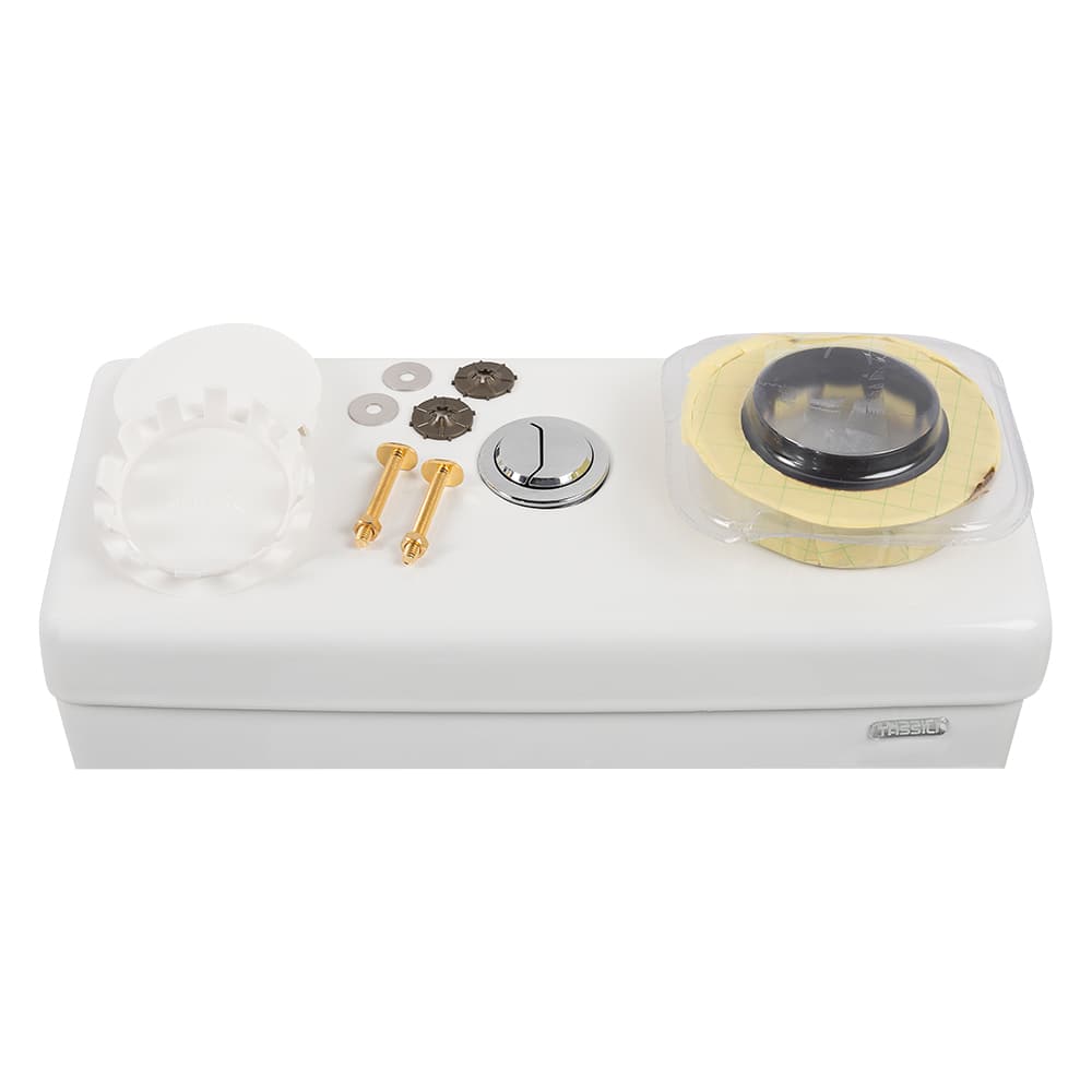 Toilette monobloc à double chasse blanche Opal 4 L/6 L TASSILI