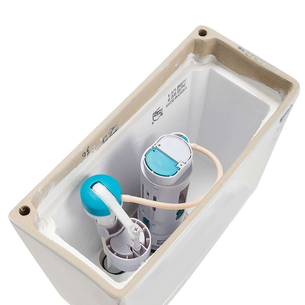 Toilette monobloc à double chasse blanche Opal 4 L/6 L TASSILI