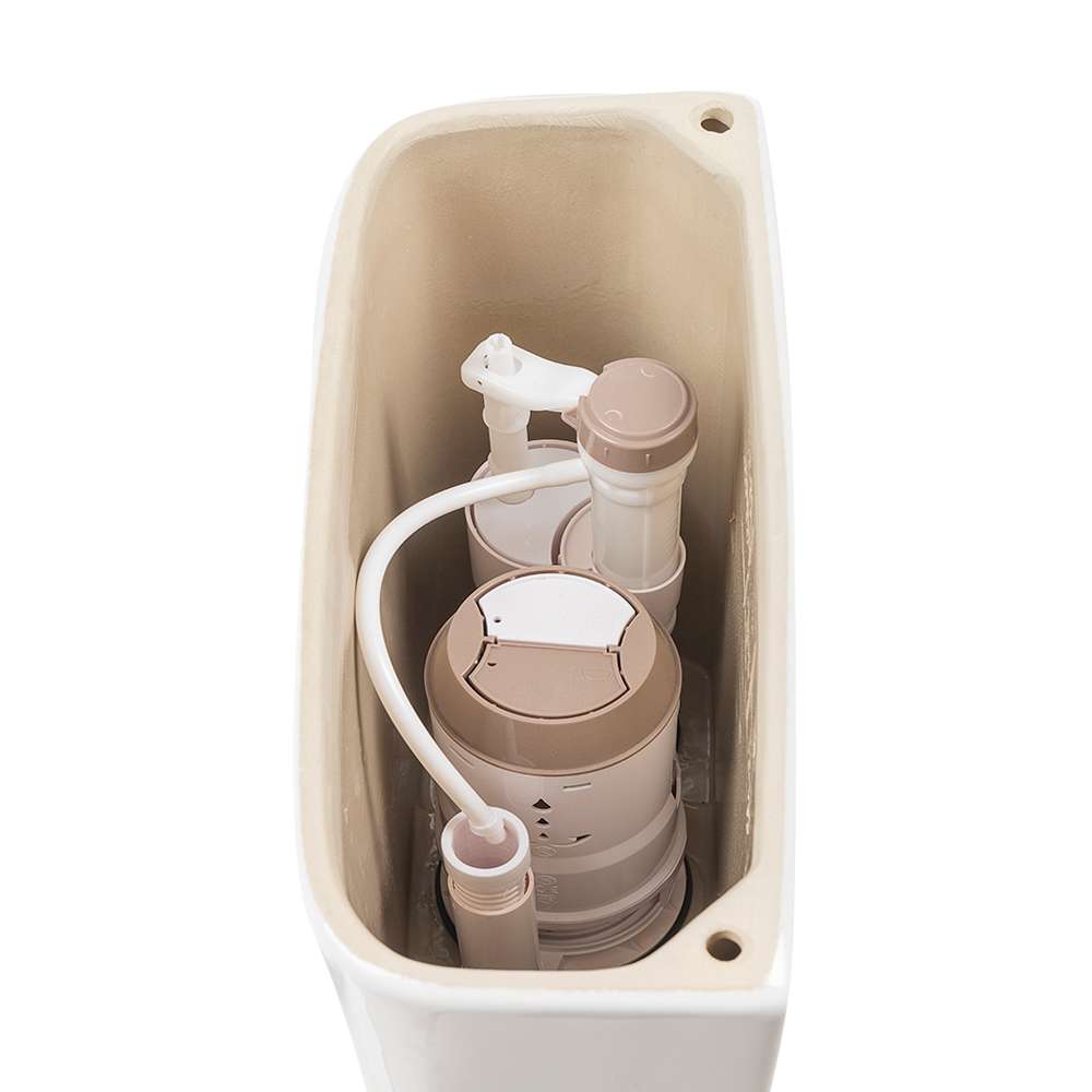 Toilette monobloc à double chasse blanche Wyro 4 L/6 L