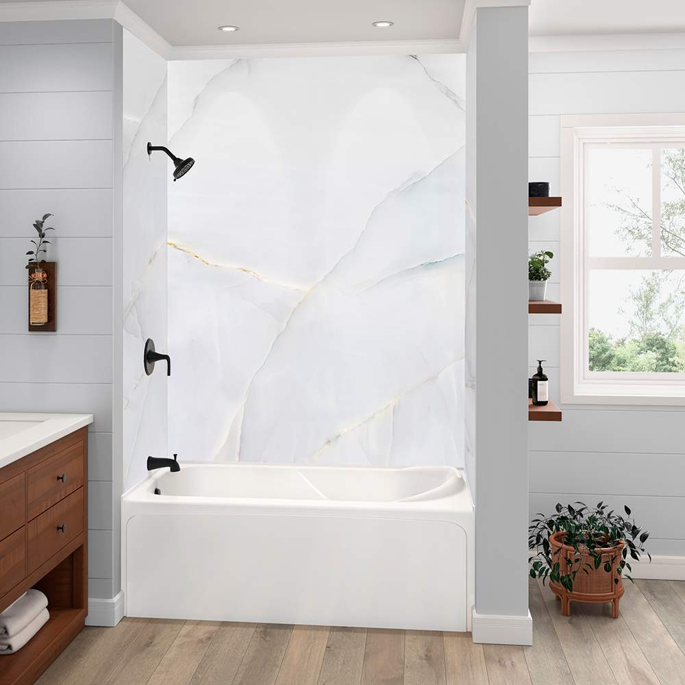 Panneau mural Marbre perle 47&nbsp;po&nbsp;x&nbsp;96&nbsp;po TECHNOFORM