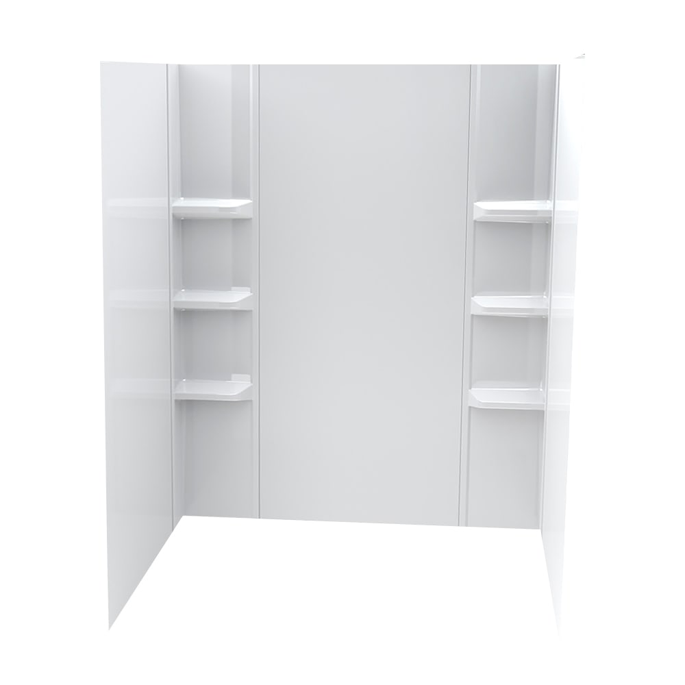 Contour de baignoire Métro Contemporain/Uniforme blanc 58 po