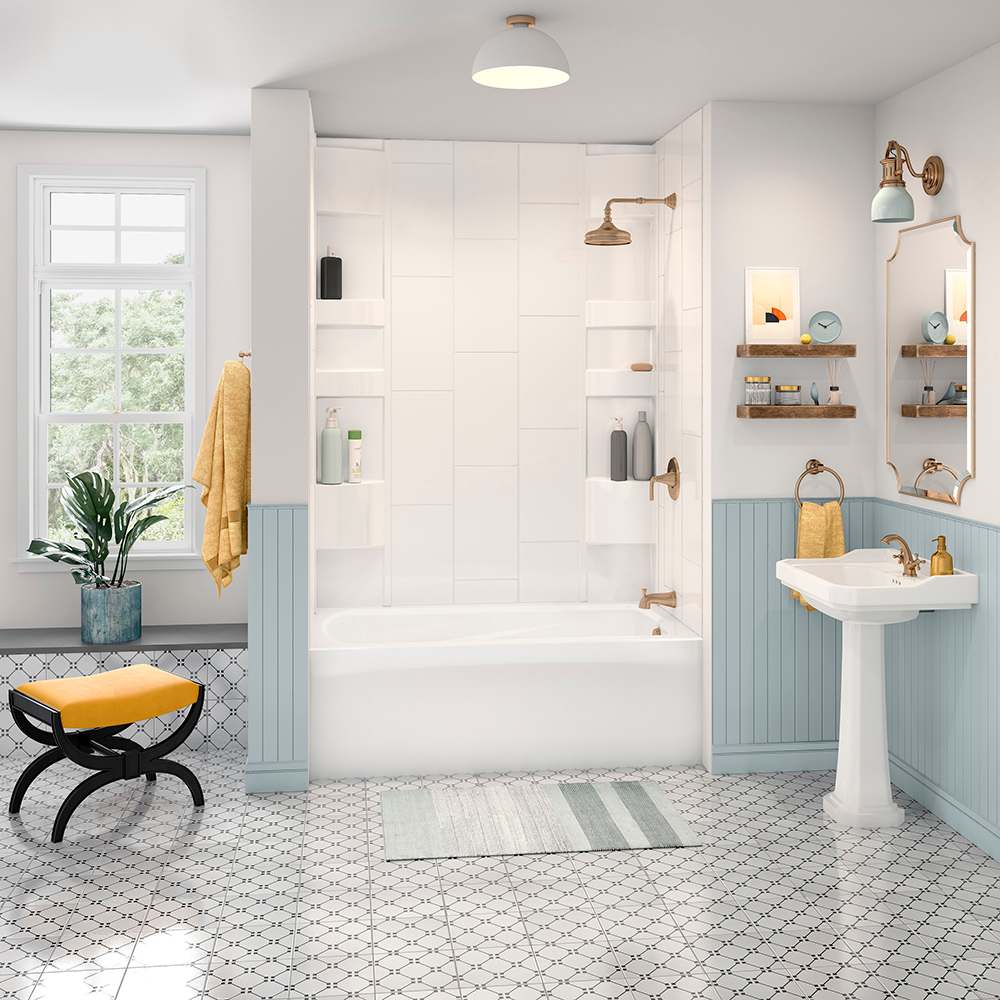 TASSILI Nord Alcove Bathtub Right-Hand Drain 60 in. x 30 in.