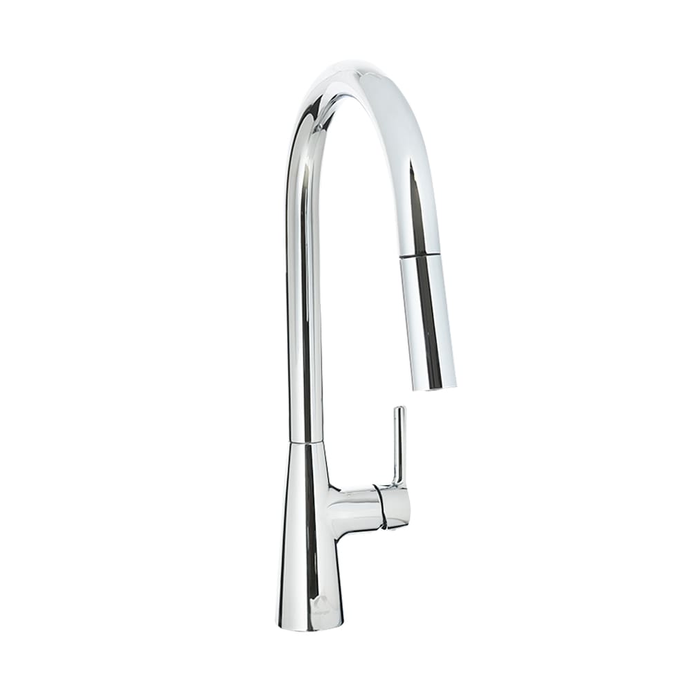 Robinet de cuisine à douchette rétractable 1 poignée chrome poli BÉLANGER