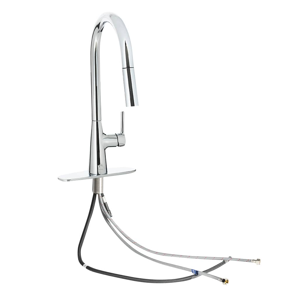 Robinet de cuisine à douchette rétractable 1 poignée chrome poli BÉLANGER