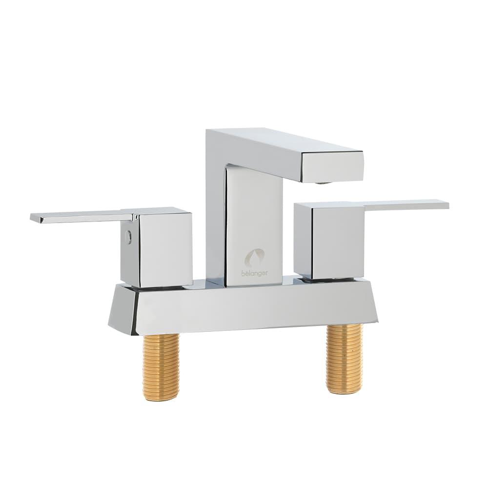 Robinet de lavabo 2 poignées Quadrato chrome