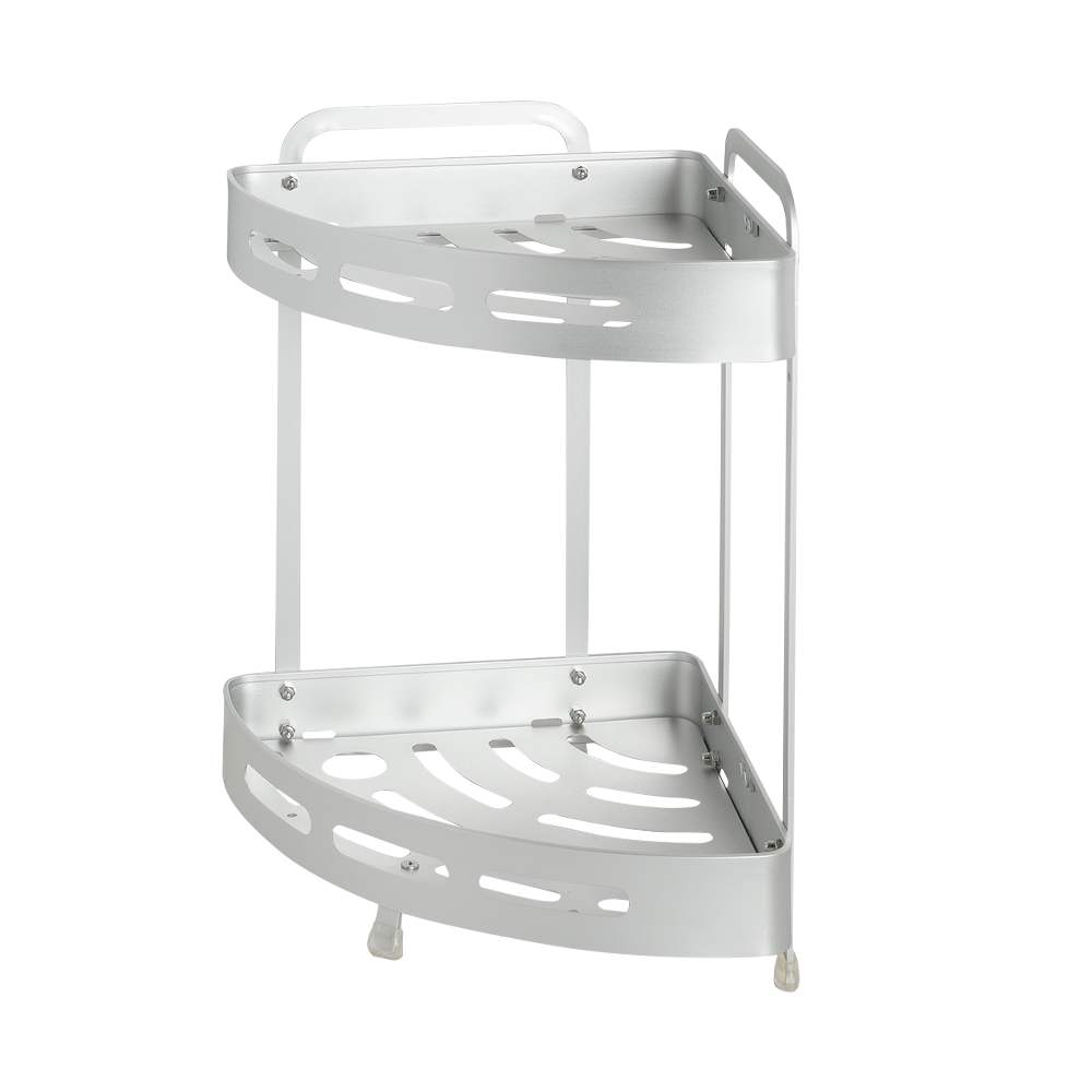 Étagère de douche en coin aluminium argent TASSILI SUPRA