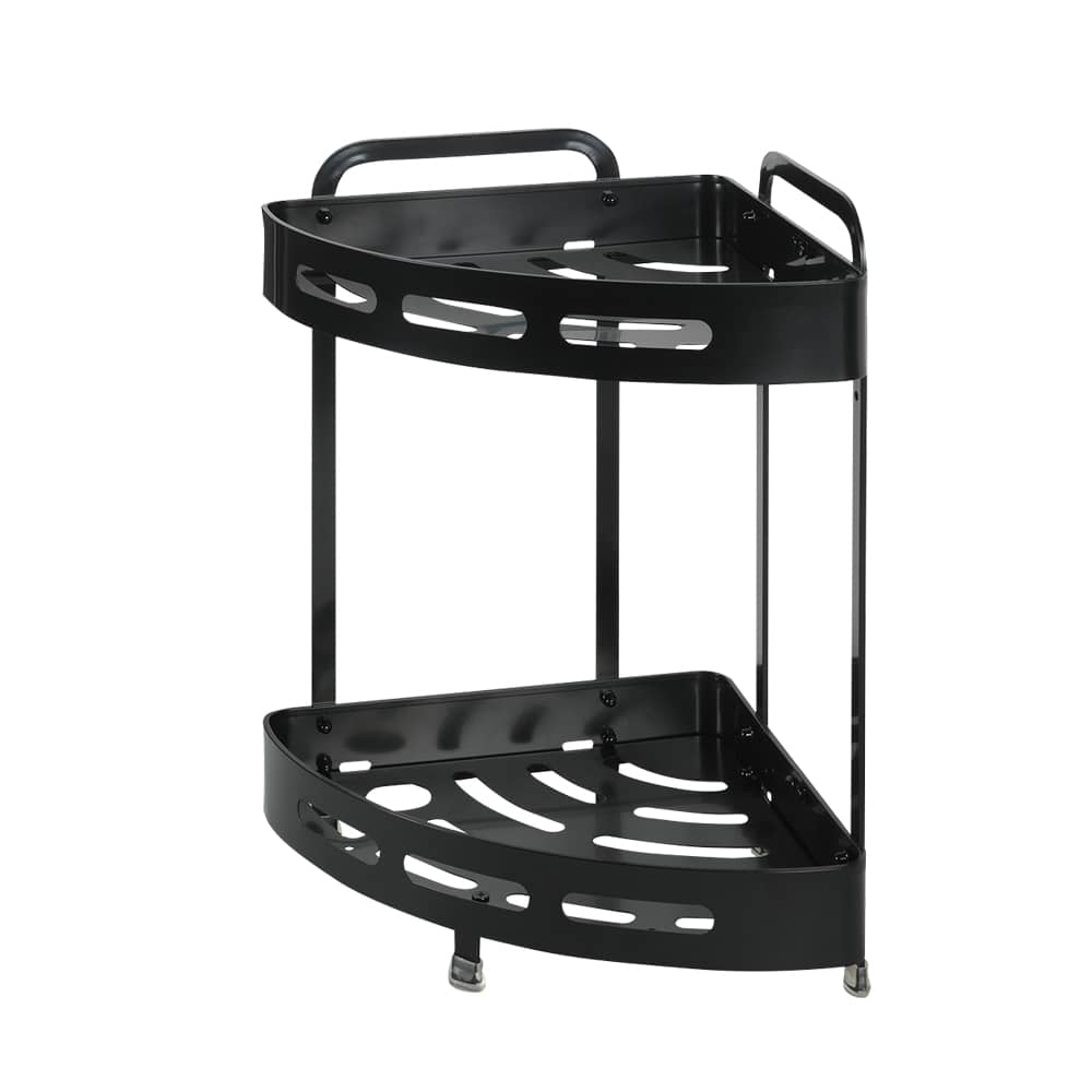 Étagère de douche en coin aluminium noir TASSILI SUPRA