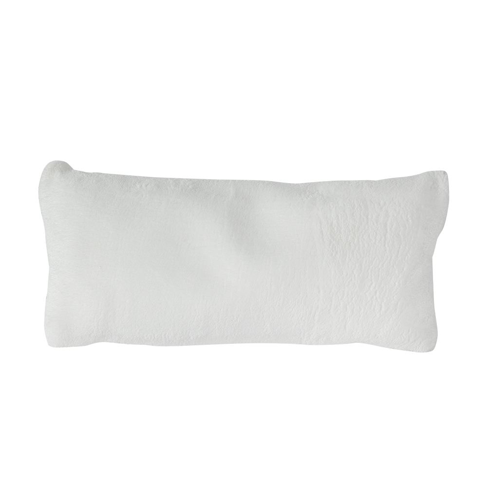 Coussin de bain blanc 15 po x 7 po