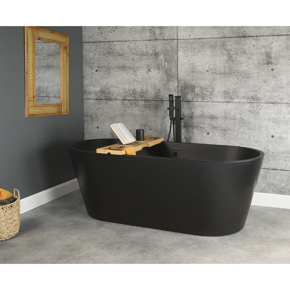 Baignoire autoportante Fundy drain central 66 15/16&nbsp;po&nbsp;x&nbsp;30 11/16&nbsp;po TASSILI SUPRA