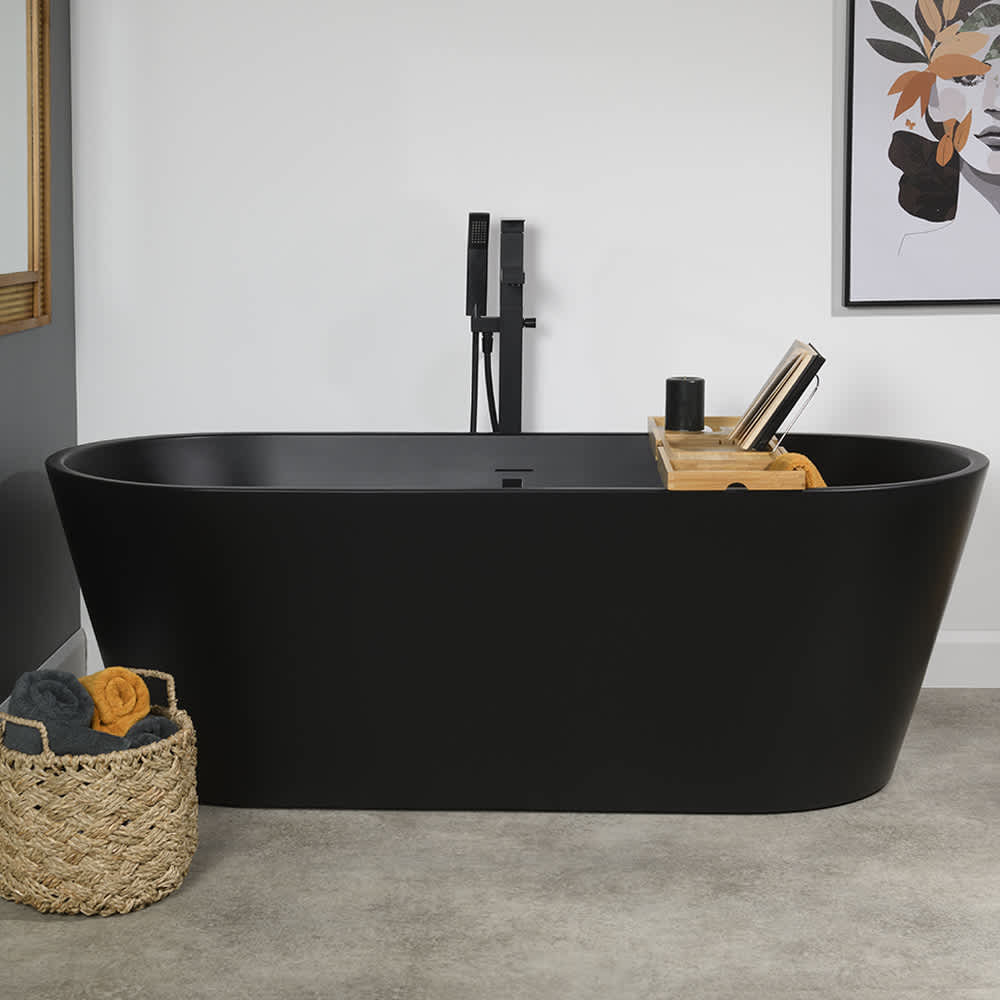 Baignoire autoportante Fundy drain central 66 15/16&nbsp;po&nbsp;x&nbsp;30 11/16&nbsp;po TASSILI SUPRA