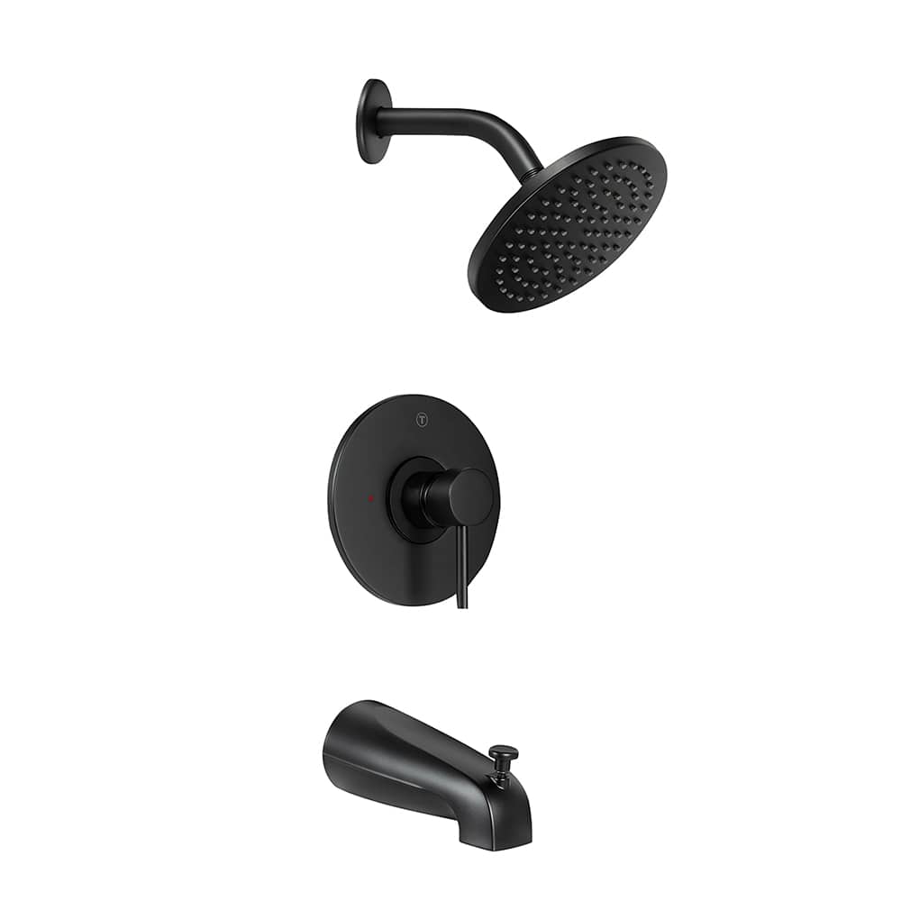 Robinet de baignoire-douche 1 poignée Nicola noir TASSILI SUPRA