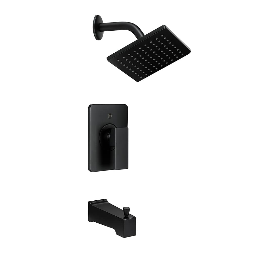 Robinet de baignoire-douche 1 poignée Olga noir TASSILI SUPRA