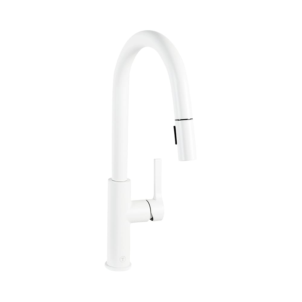 TASSILI SUPRA Gabriel 1-Handle Pull-Out Kitchen Faucet White