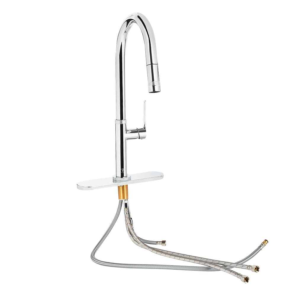 Robinet de cuisine à douchette rétractable 1 poignée Federico chrome TASSILI SUPRA