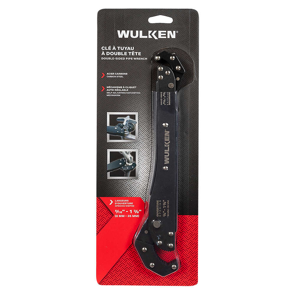 Clé à tuyau à double tête 12&nbsp;po WULKEN