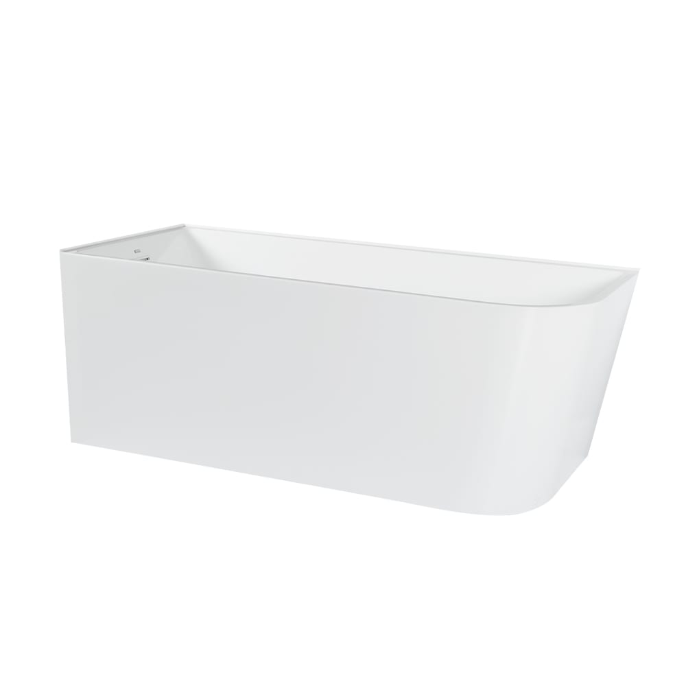 TASSILI SUPRA Hudson Corner Bathtub Left-Hand Drain 59 in. x 27 3/4 in.