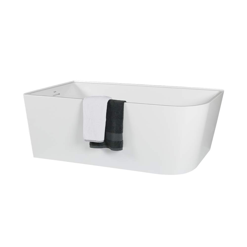 TASSILI SUPRA Hudson Corner Bathtub Left-Hand Drain 59 in. x 27 3/4 in.