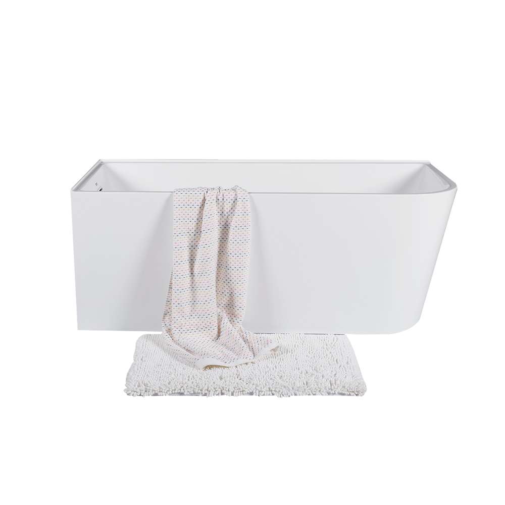 TASSILI SUPRA Hudson Corner Bathtub Left-Hand Drain 59 in. x 27 3/4 in.