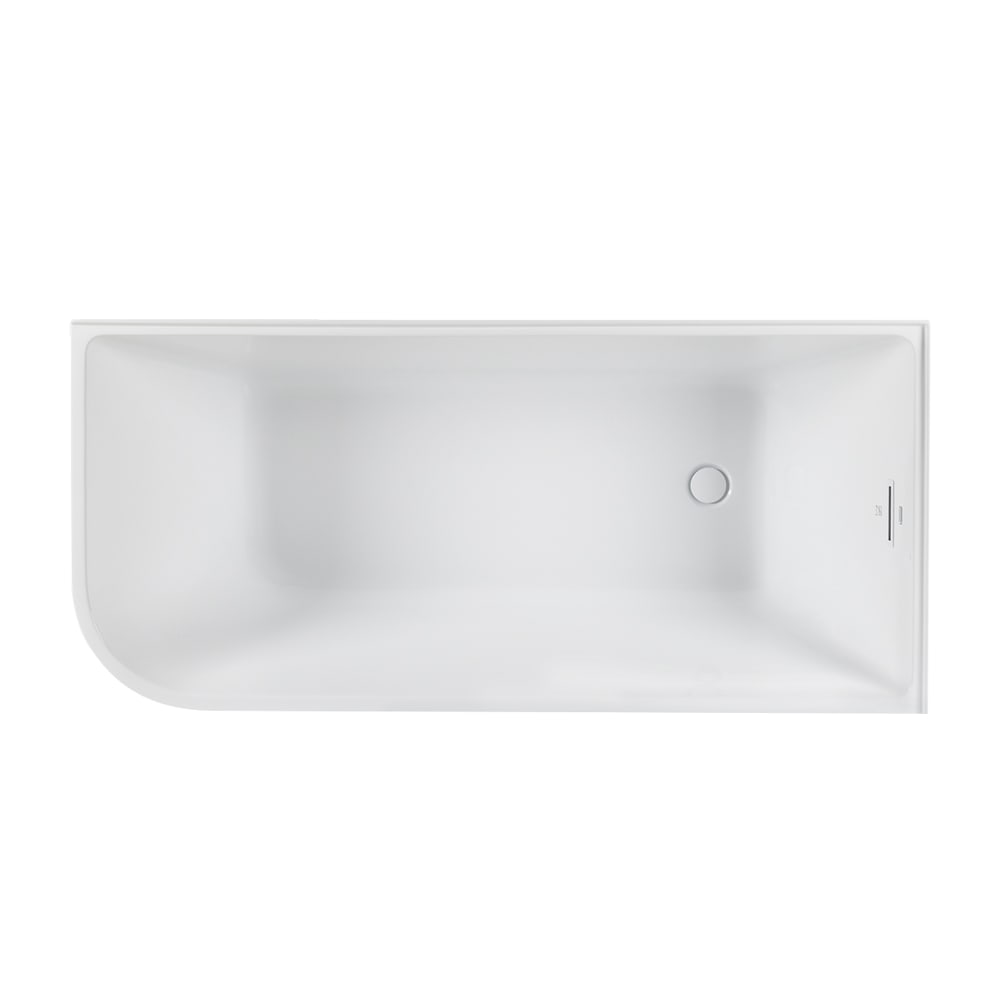 TASSILI SUPRA Hudson Corner Bathtub Right-Hand Drain 59 in. x 27 3/4 in.