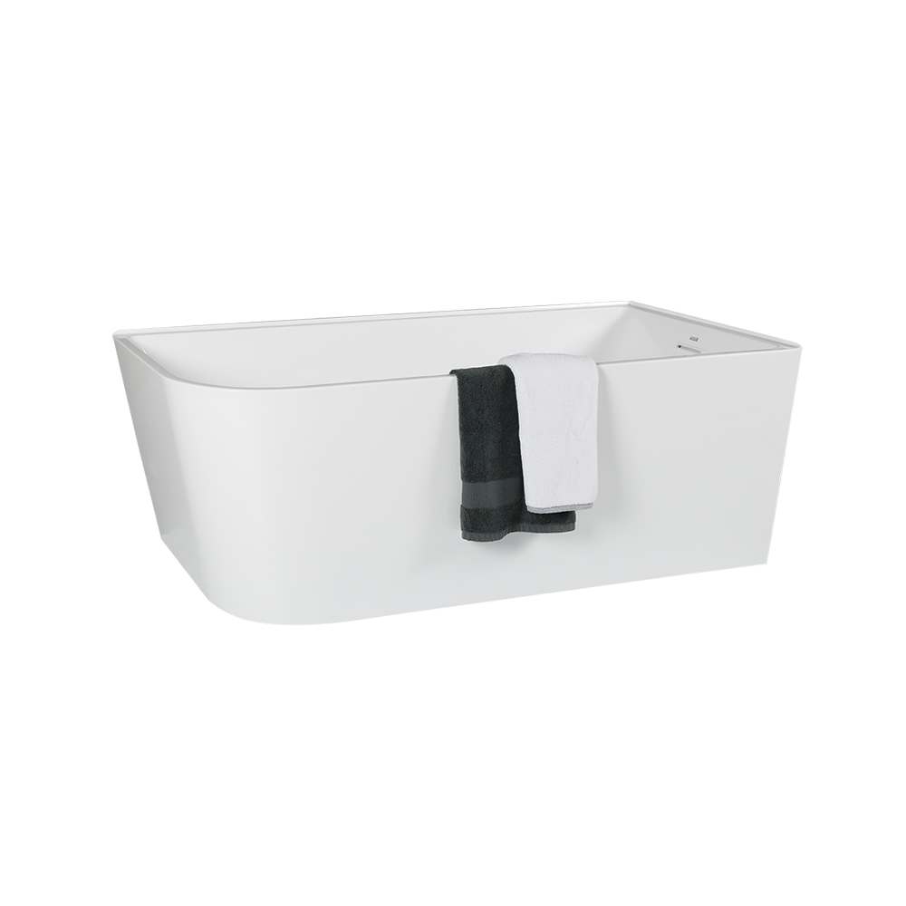 TASSILI SUPRA Hudson Corner Bathtub Right-Hand Drain 59 in. x 27 3/4 in.