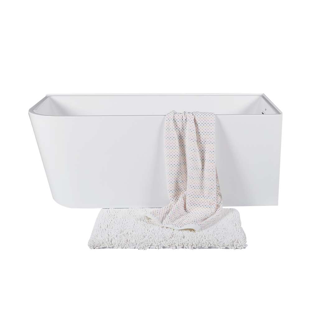 TASSILI SUPRA Hudson Corner Bathtub Right-Hand Drain 59 in. x 27 3/4 in.