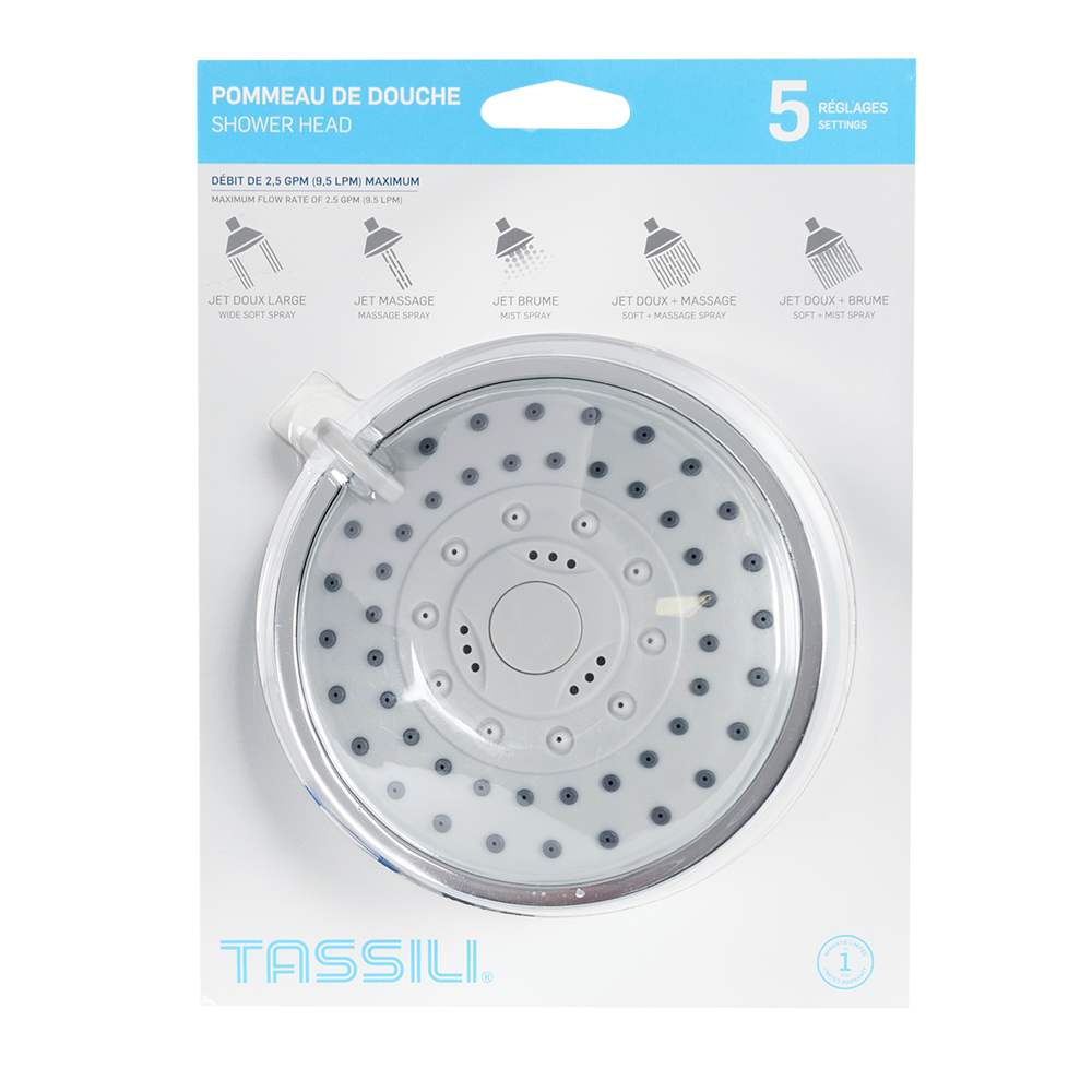 Pommeau de douche 5 réglages TASSILI