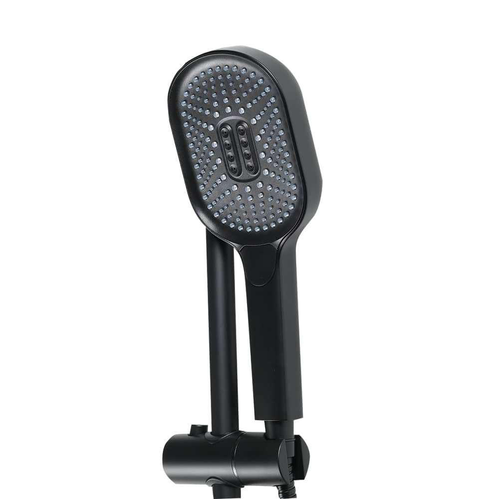 TASSILI SUPRA 3-Spray Slide Bar Hand Shower Black