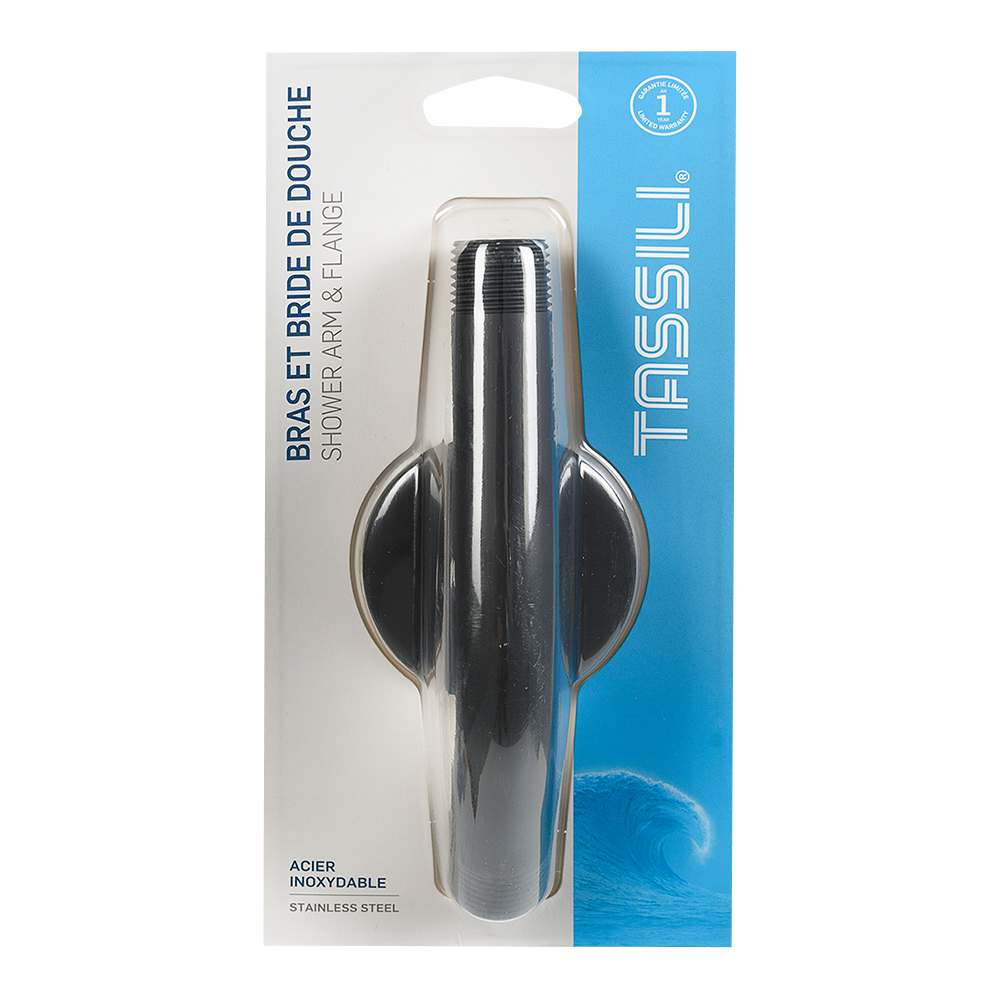 Bras et bride de douche noir TASSILI