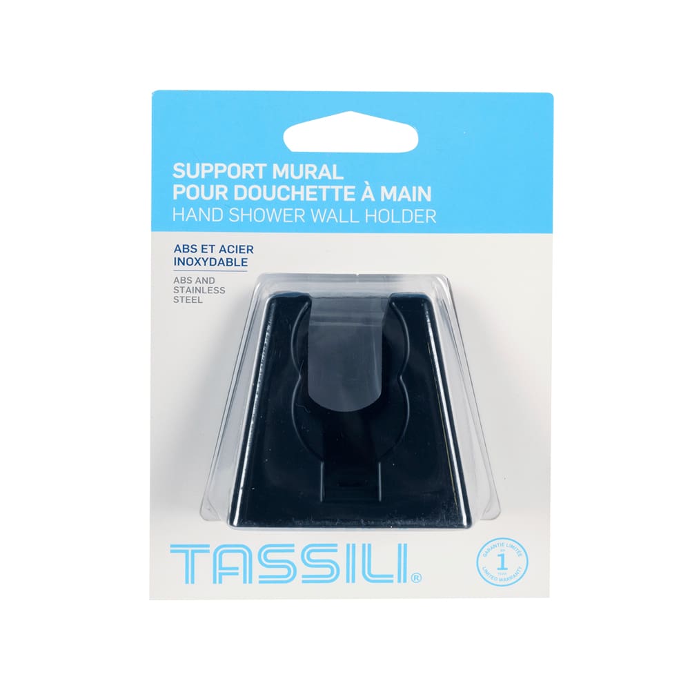 Support mural pour douchette à main noir TASSILI