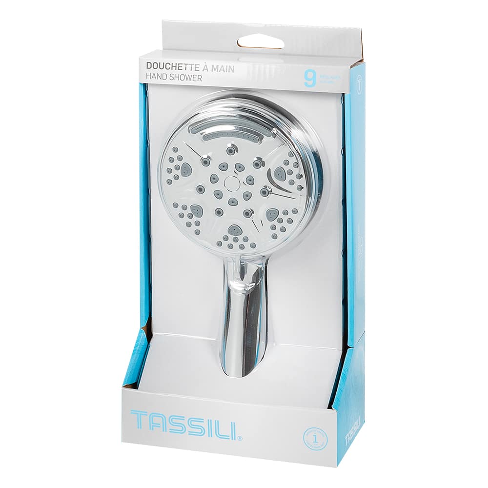 Douchette à main 9 réglages chrome TASSILI