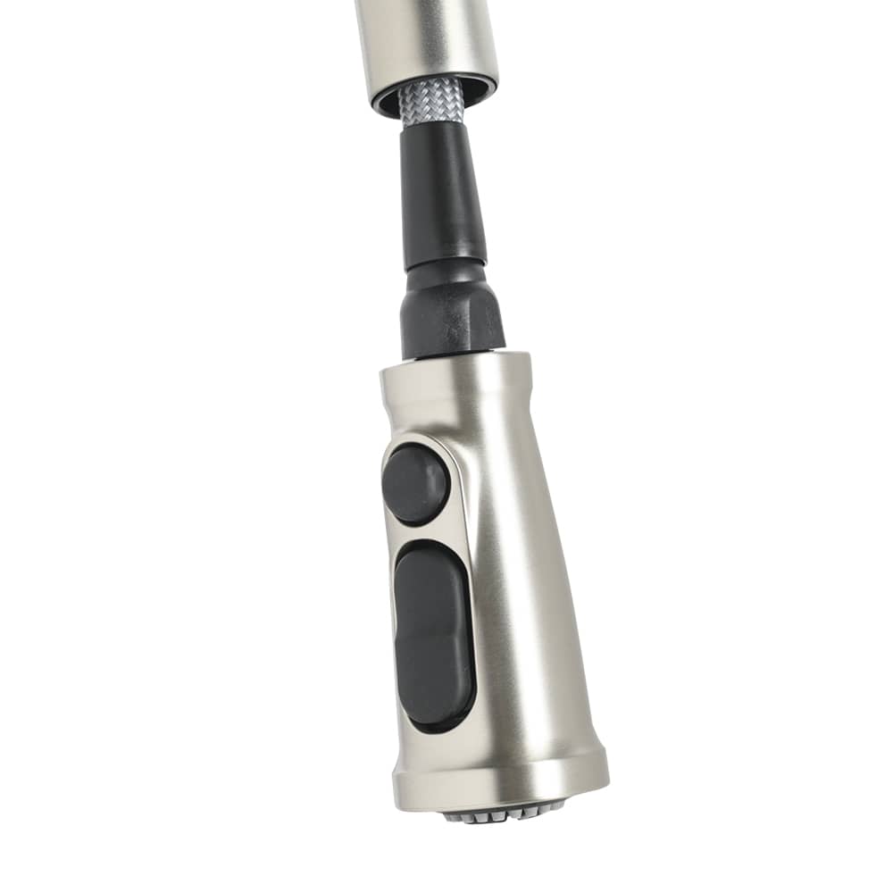 Robinet de cuisine à douchette rétractable 1 poignée Nolia inox MOEN