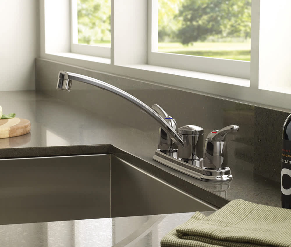 Robinet de cuisine 2 poignées Adler chrome MOEN