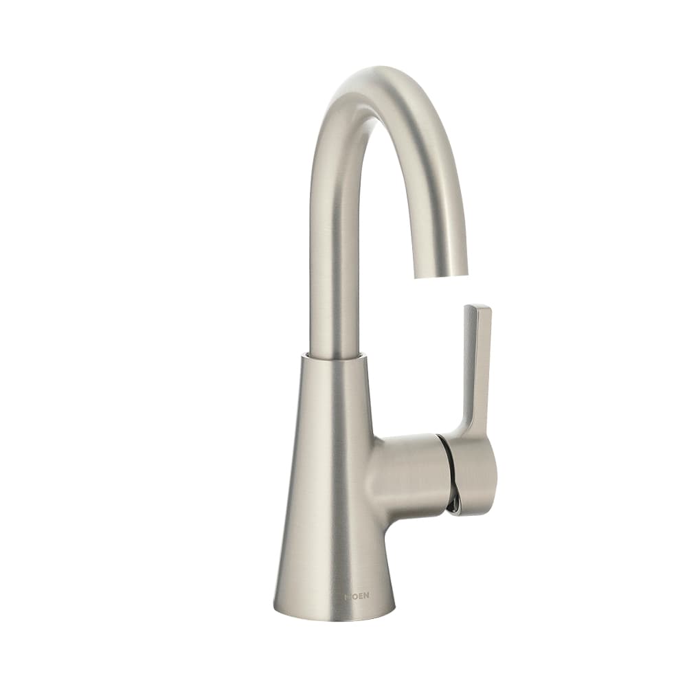 Robinet de lavabo 1 poignée Mikah Moen nickel brossé