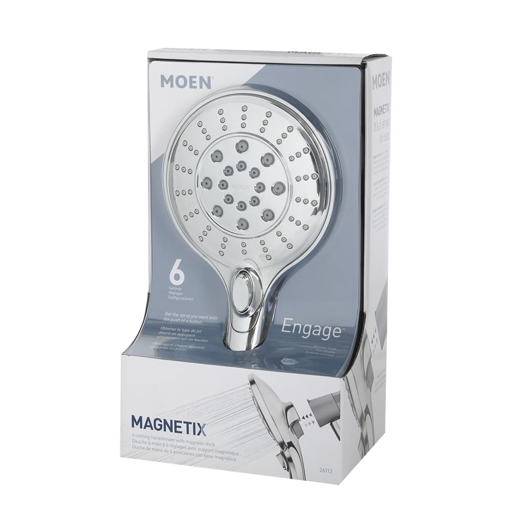 Douchette à main magnétique 6 réglages Engage Moen chrome