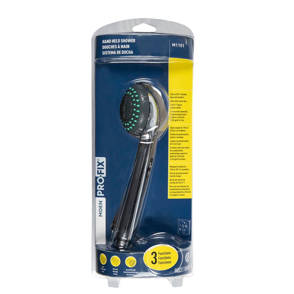Douchette à main 3 réglages Moen chrome