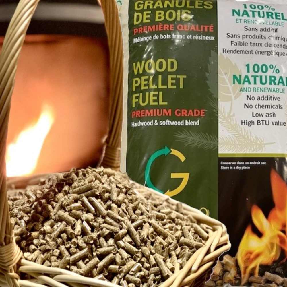 Granules de bois mixte de première qualité pour poêle de Granulco 40 lb