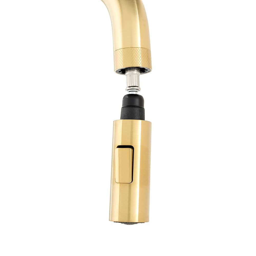 BÉLANGER Adore 1-Handle Pull-Out Kitchen Faucet Gold