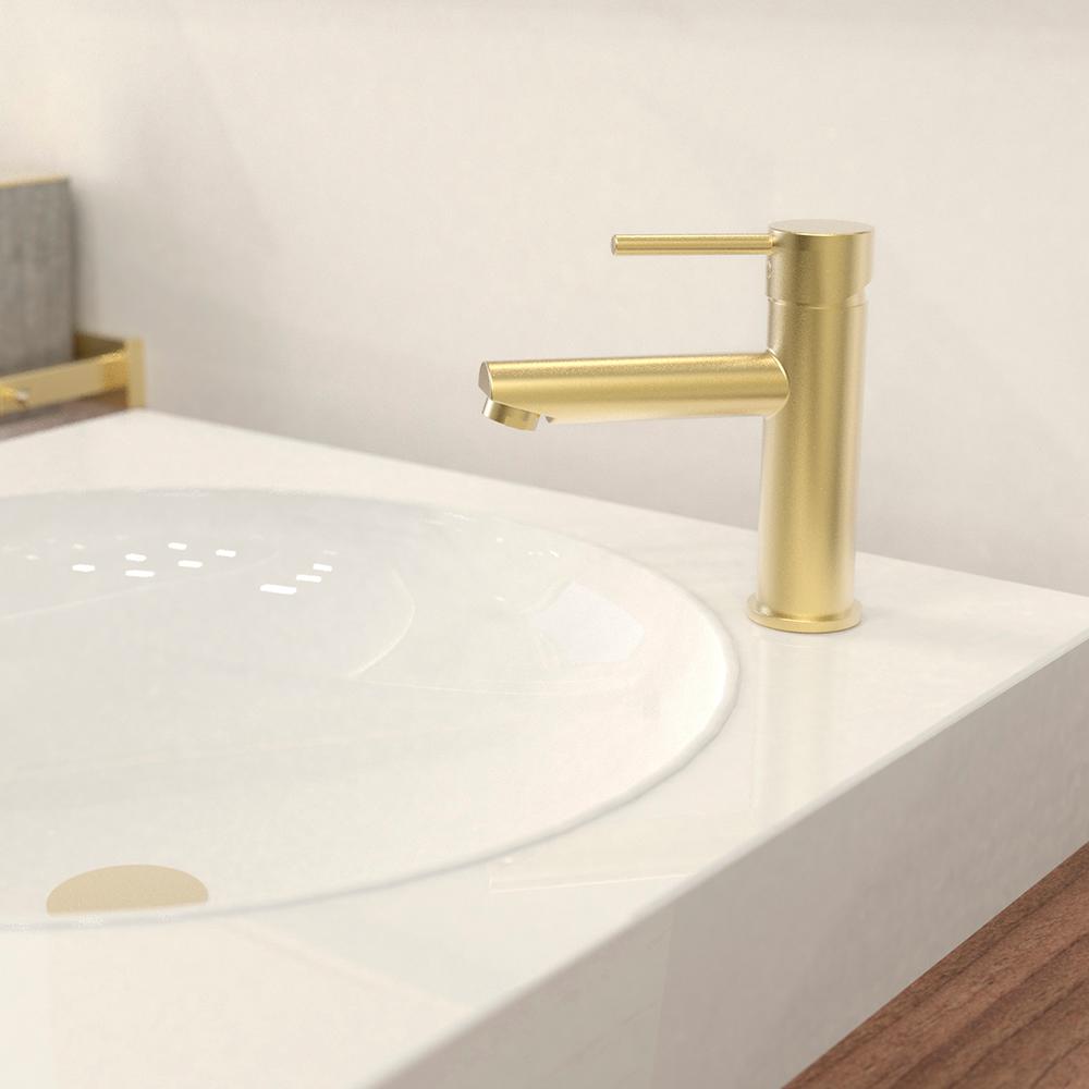 Robinet de lavabo 1 poignée Delphi or