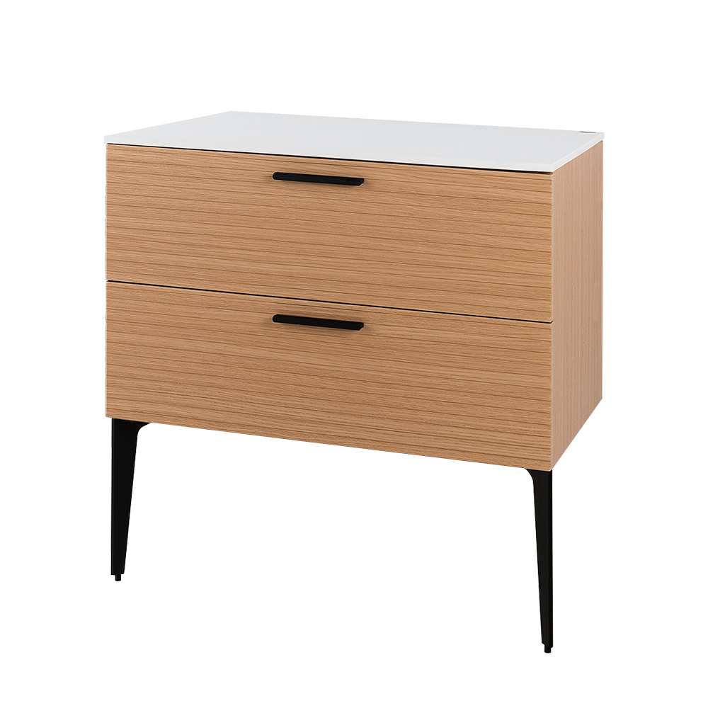 Meuble Federica fini chêne et blanc 32 po TASSILI SUPRA