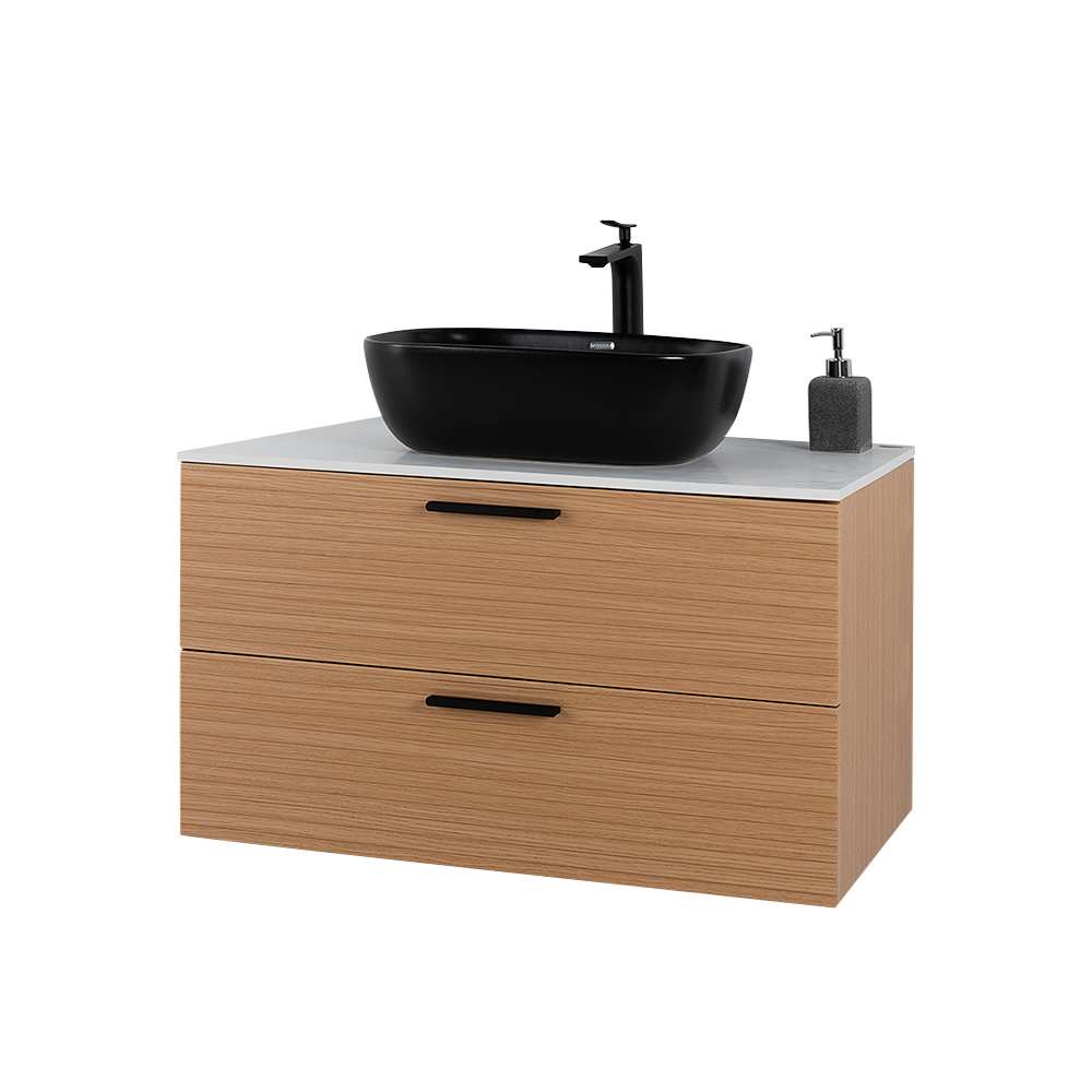 Meuble Federica fini chêne et blanc 32 po TASSILI SUPRA