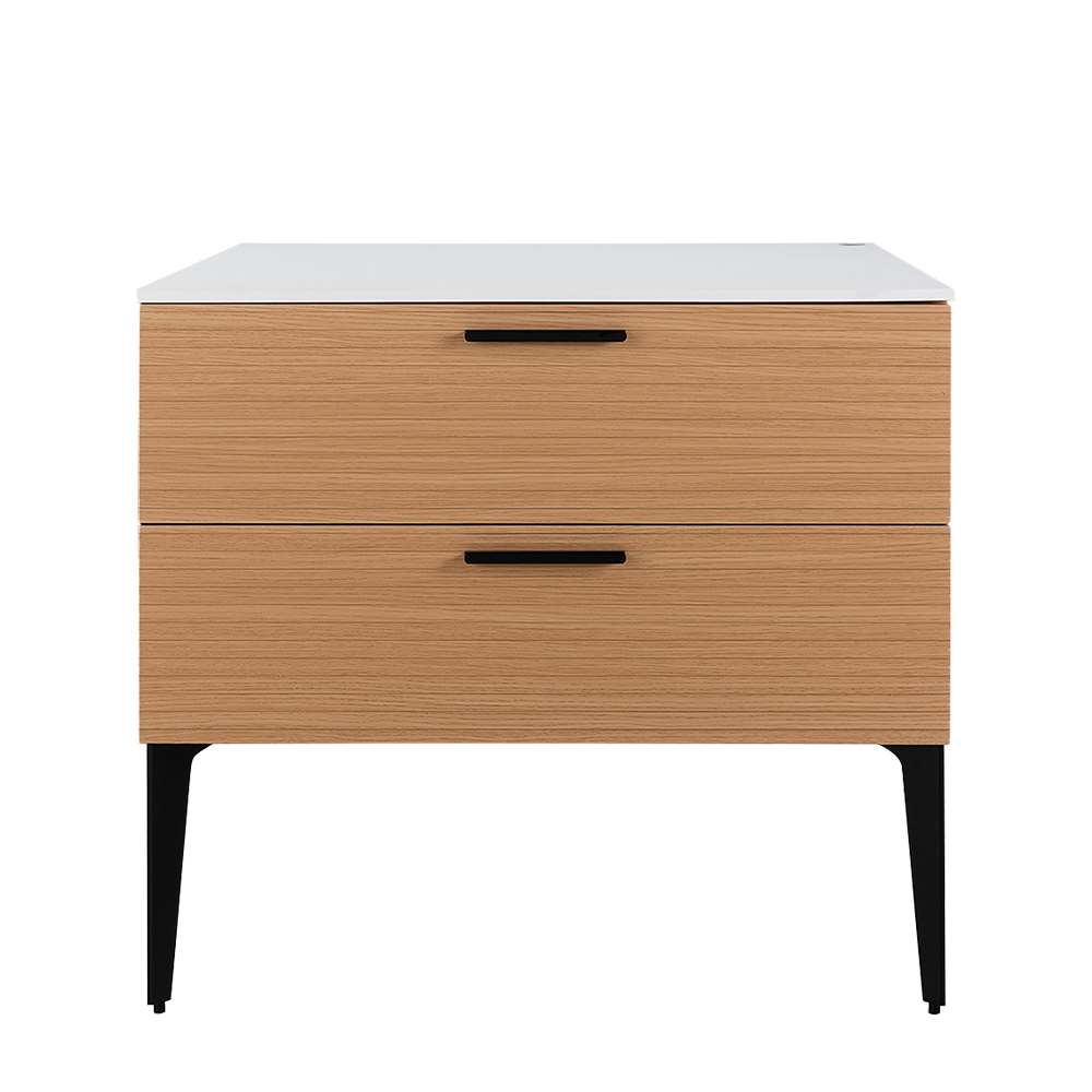 Meuble Federica fini chêne et blanc 32 po TASSILI SUPRA