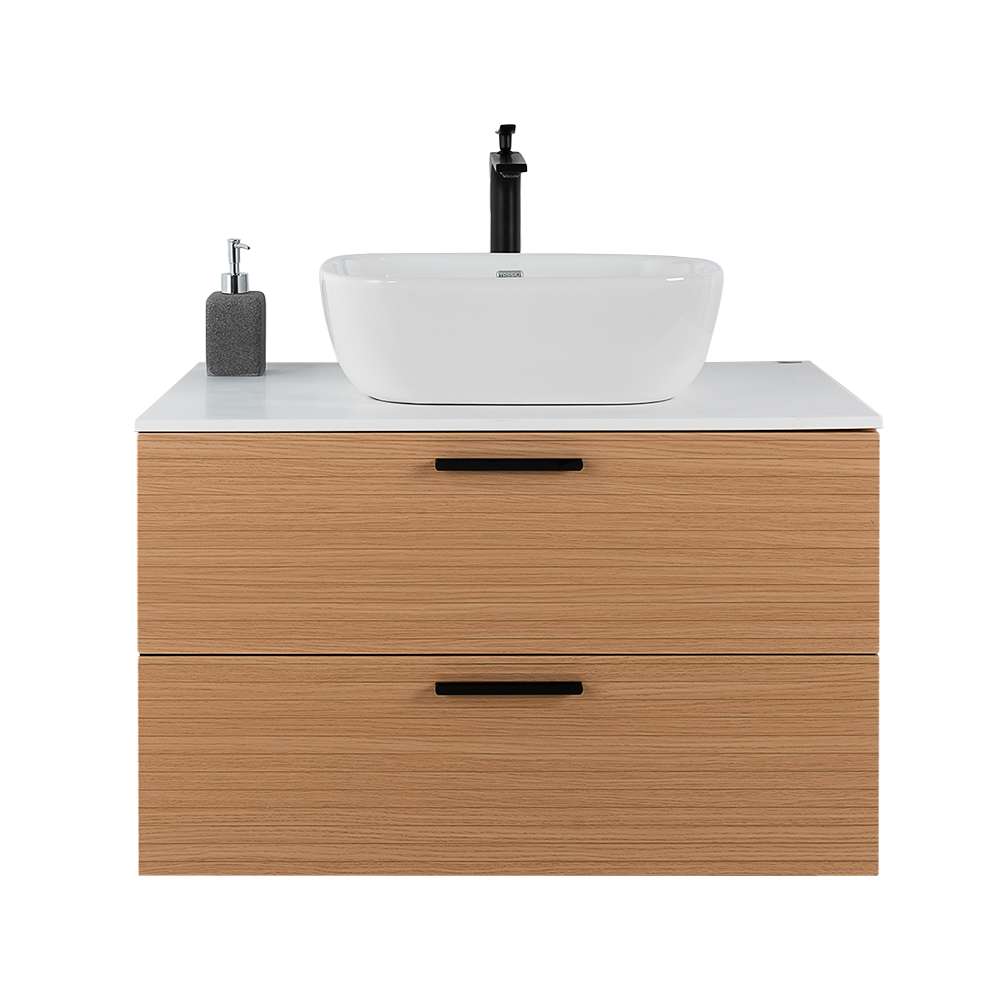 Meuble Federica fini chêne et blanc 32 po TASSILI SUPRA