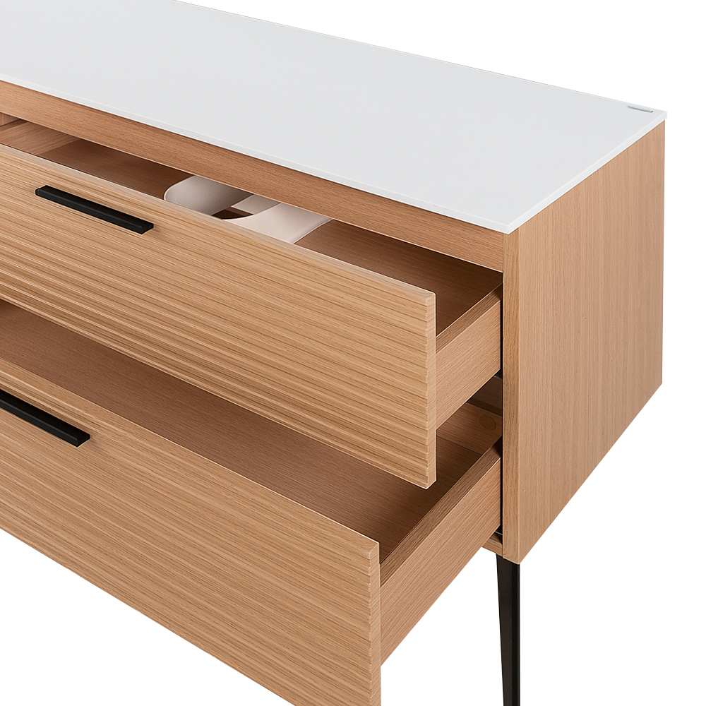 Meuble Federica fini chêne et blanc 32 po TASSILI SUPRA