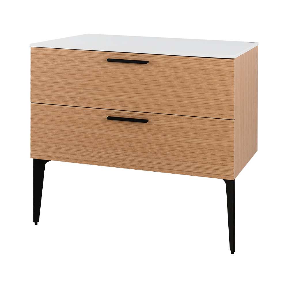 Meuble Federica fini chêne et blanc 40 po TASSILI SUPRA